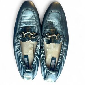 I. Magnin Vintage Leather Loafers 9.5 Narrow Made in Italy Soft Leather